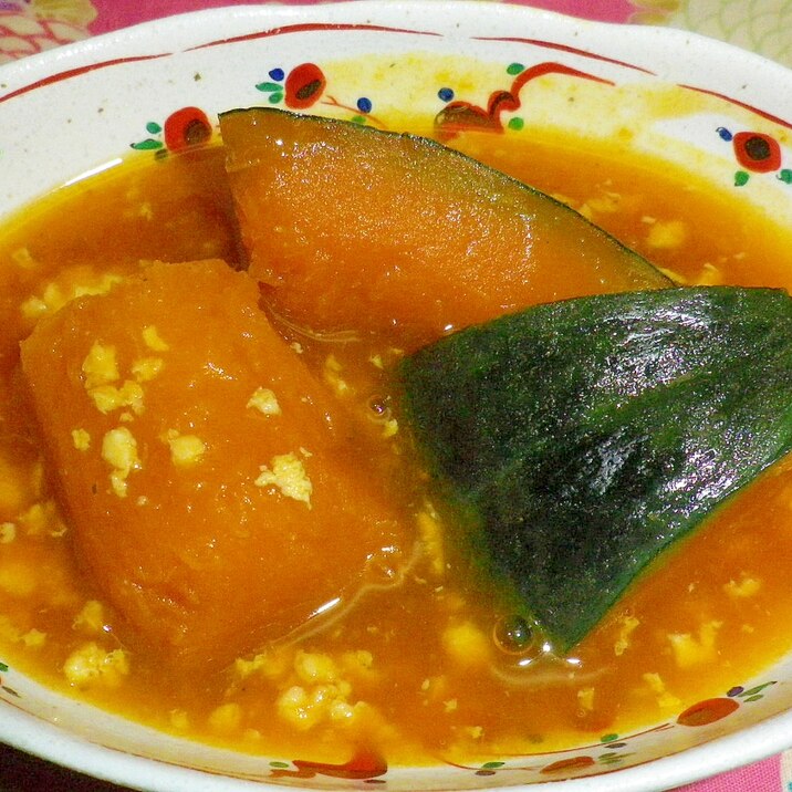 かぼちゃの鶏ひき肉あんかけ